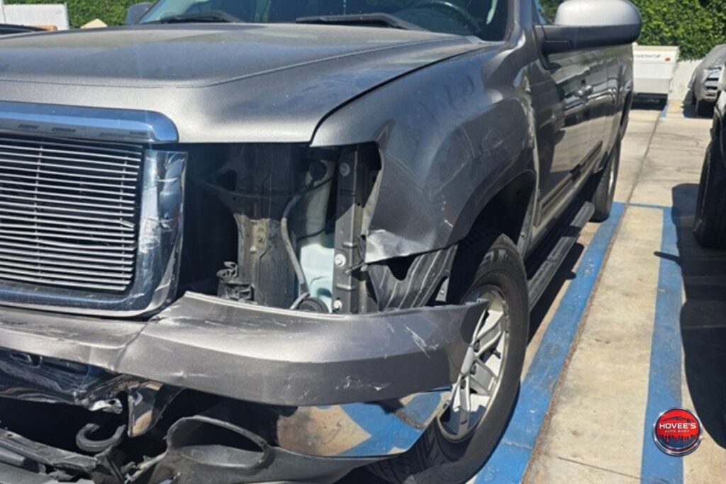 2008 GMC Sierra Front-End Collision Repair for an Encino, CA Customer