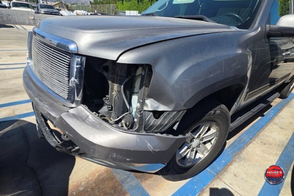 2008 GMC Sierra Front-End Collision Repair for an Encino, CA Customer