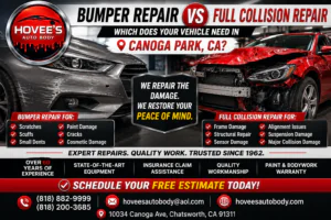 bumper and collision repair - canoga park- Hovee's Auto Body and Paint