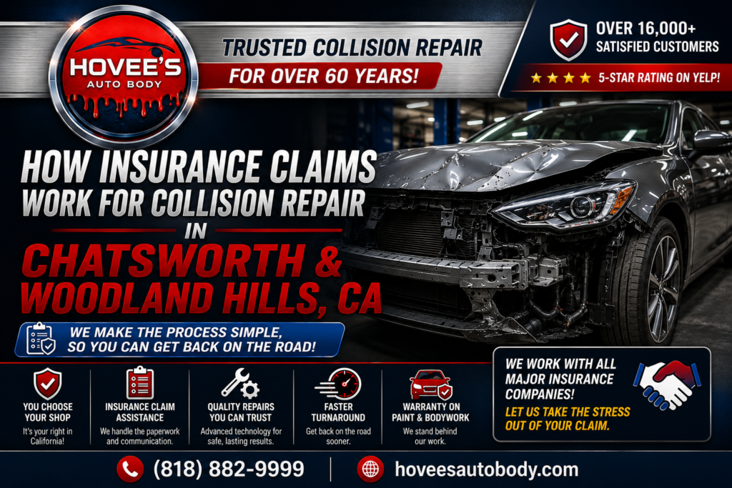 insurance claim on collision repair - chatsworth - Hovee's Auto Body and Paint 2