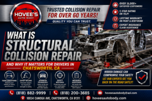 structural collision repair - chatsworth - Hovee's Auto Body and Paint